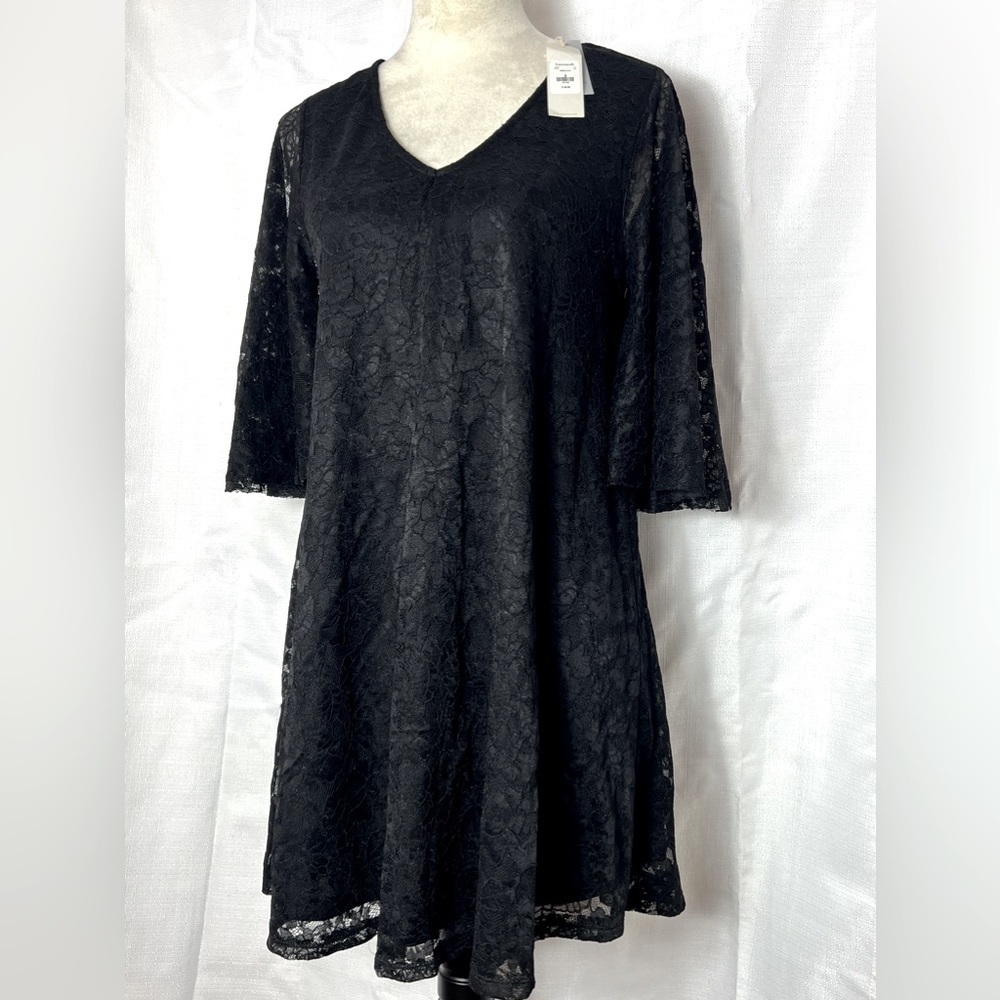 NWT FRANCESCAS BLACK LACE DRESS, Sz S WHIMSIGOTH WITCHY